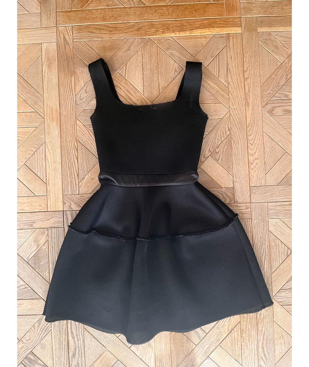 MAJE Черное полиэстеровое повседневное платье, фото 2