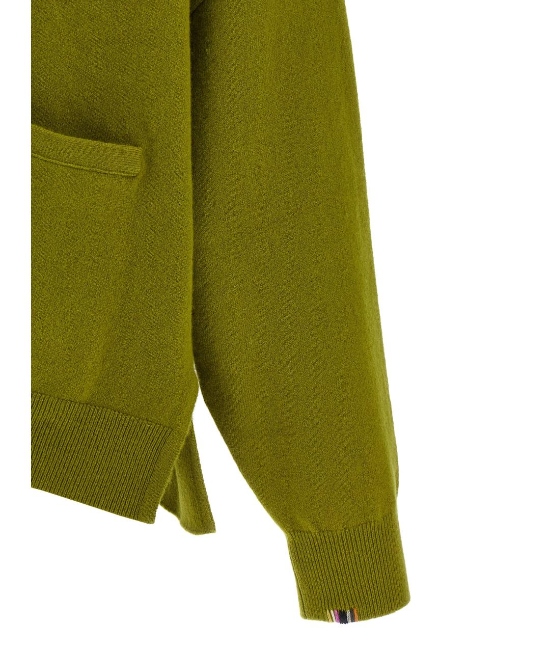 EXTREME CASHMERE Зеленый шерстяной кардиган, фото 4