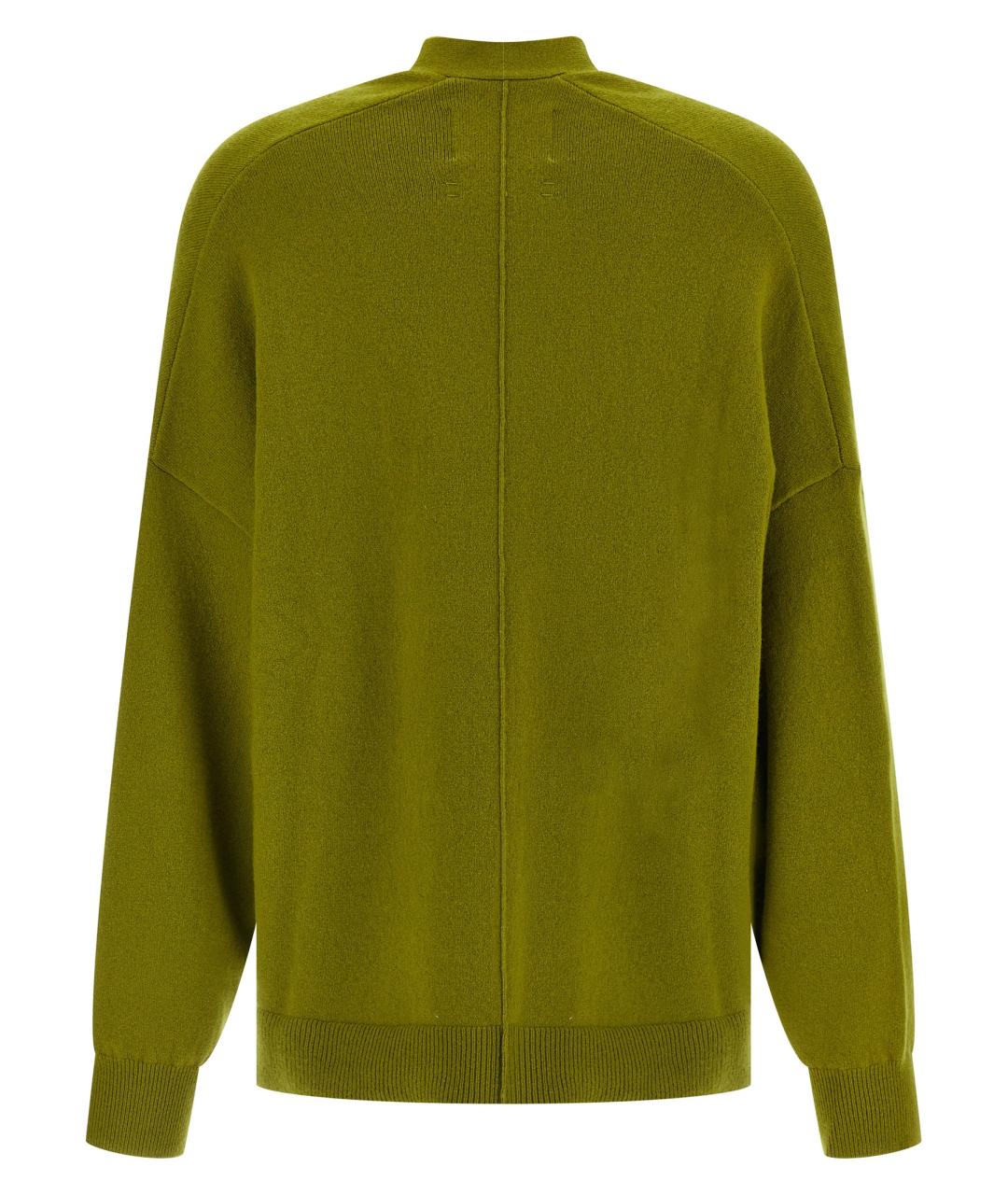 EXTREME CASHMERE Зеленый шерстяной кардиган, фото 2