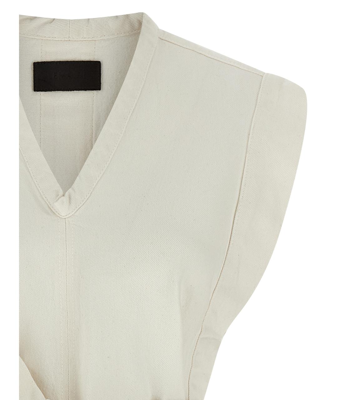 LEMAIRE Белая хлопковая жилетка, фото 3