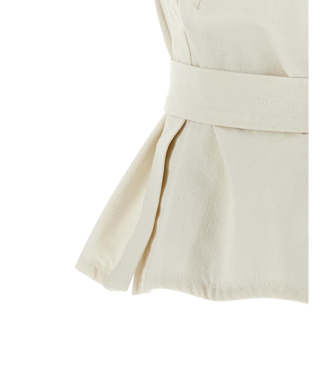 LEMAIRE Белая хлопковая жилетка, фото 4