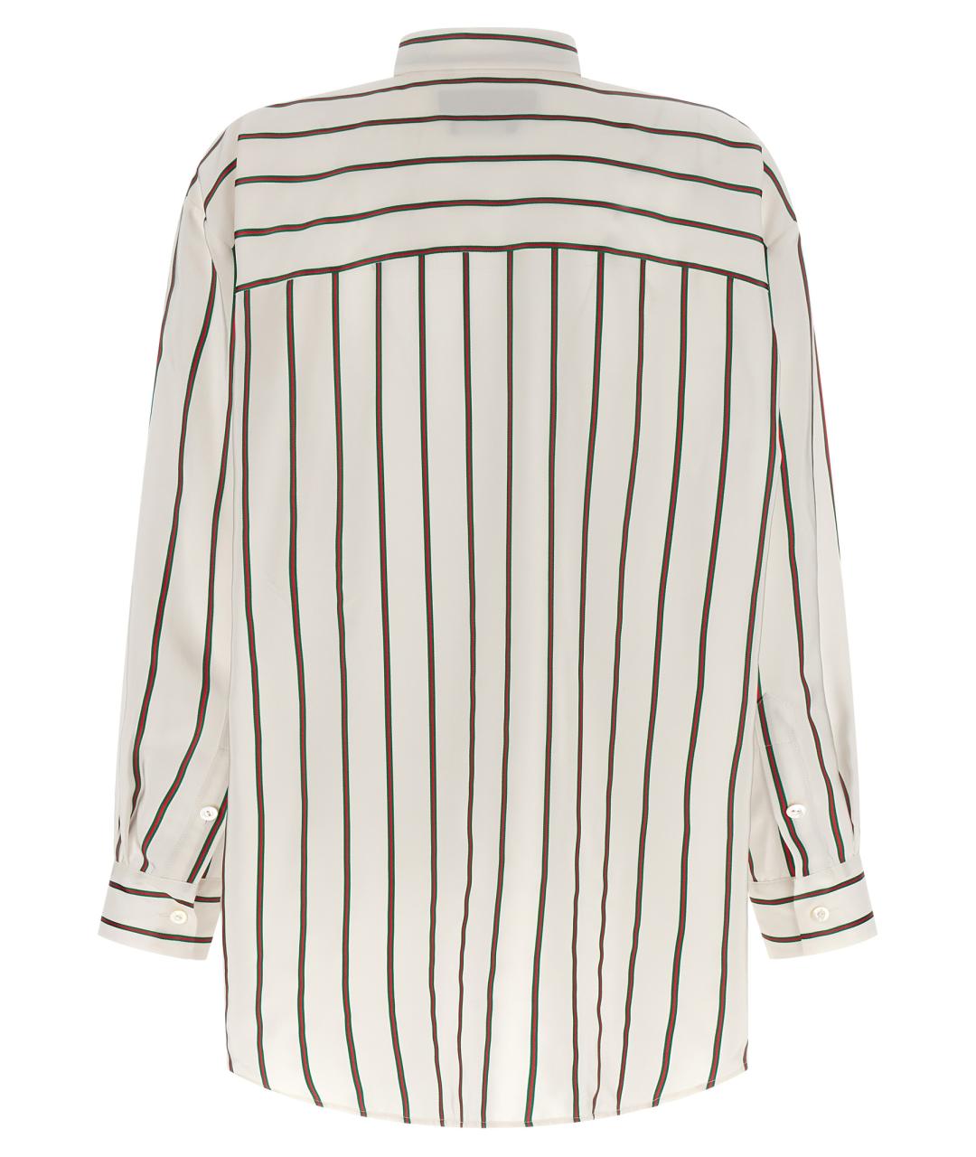 GUCCI Белая шелковая рубашка, фото 2