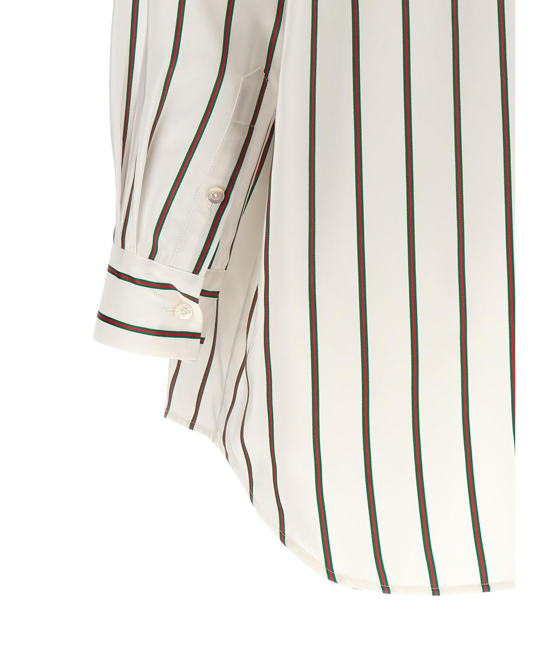 GUCCI Белая шелковая рубашка, фото 4