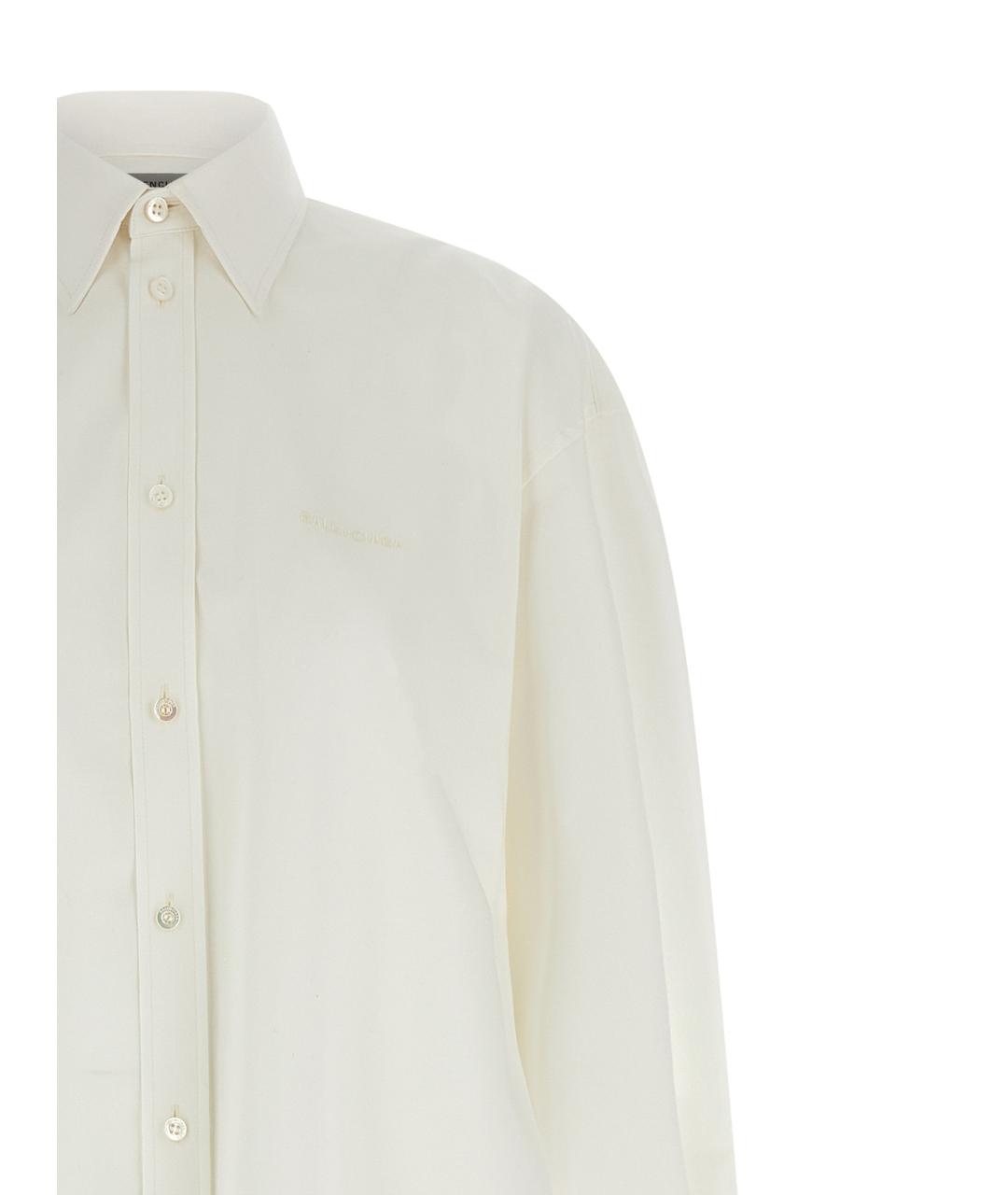 BALENCIAGA Белая хлопковая рубашка, фото 3