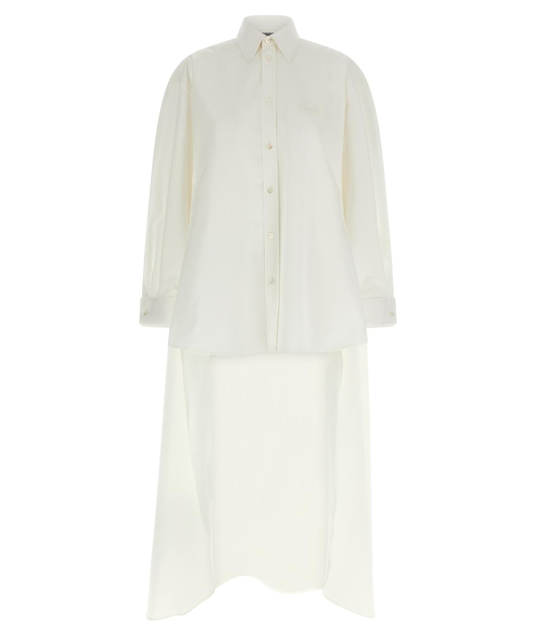 BALENCIAGA Белая хлопковая рубашка, фото 1