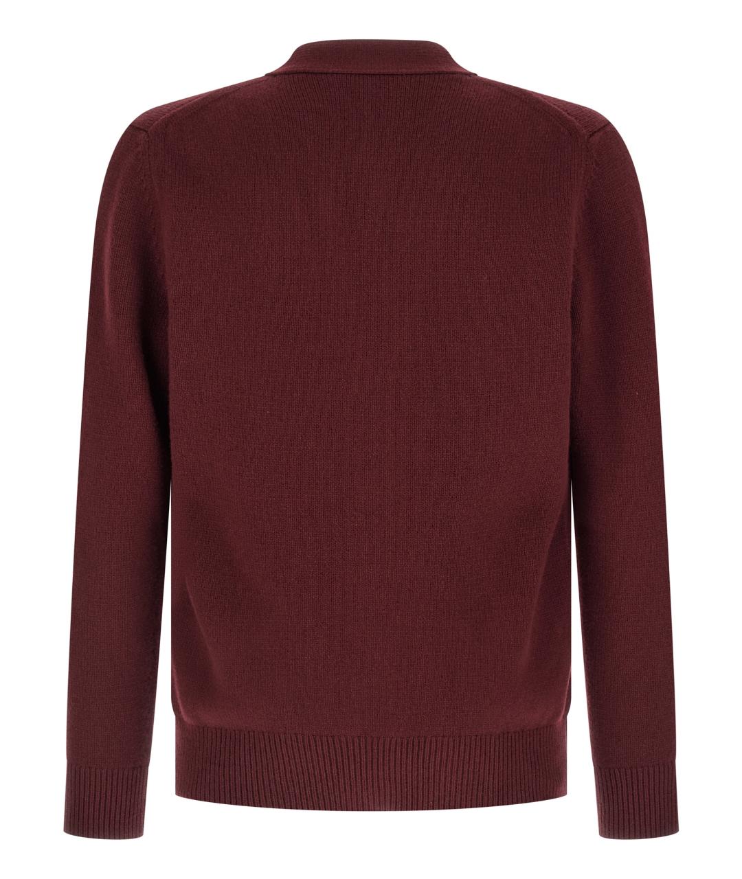 GUCCI Бордовый кашемировый кардиган, фото 2