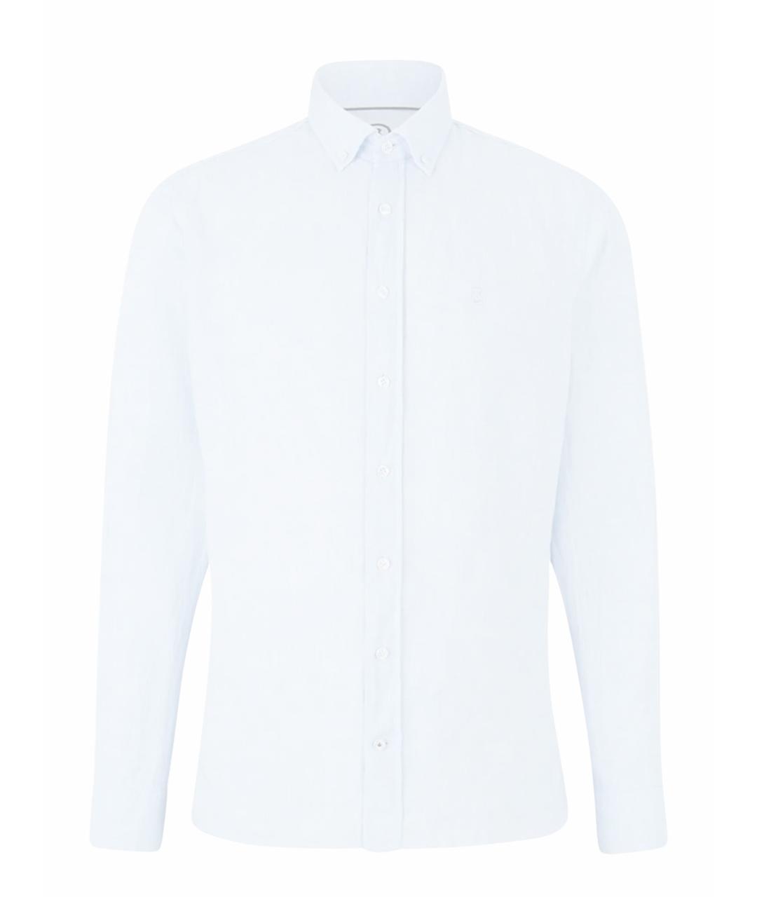 BOGNER Голубая льняная кэжуал рубашка, фото 1