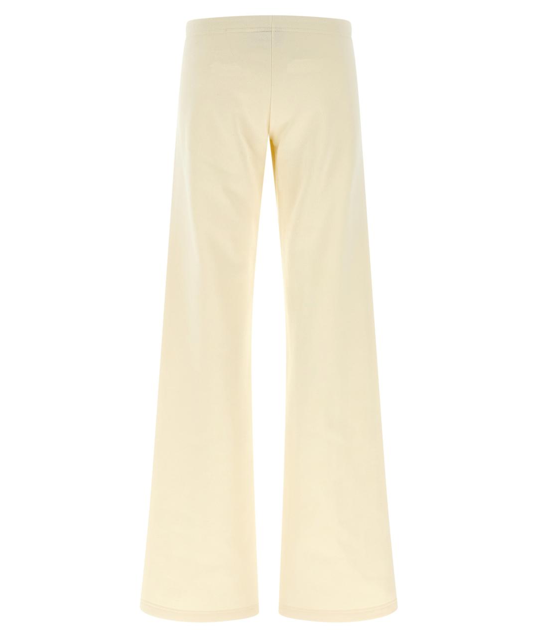 BALENCIAGA Белые хлопковые прямые брюки, фото 2