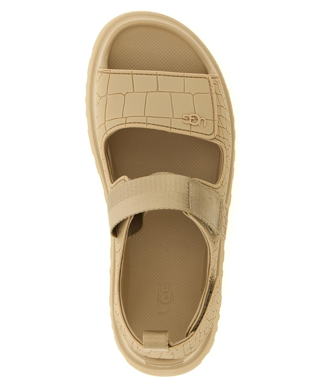 UGG AUSTRALIA Бежевые синтетические сандалии, фото 4