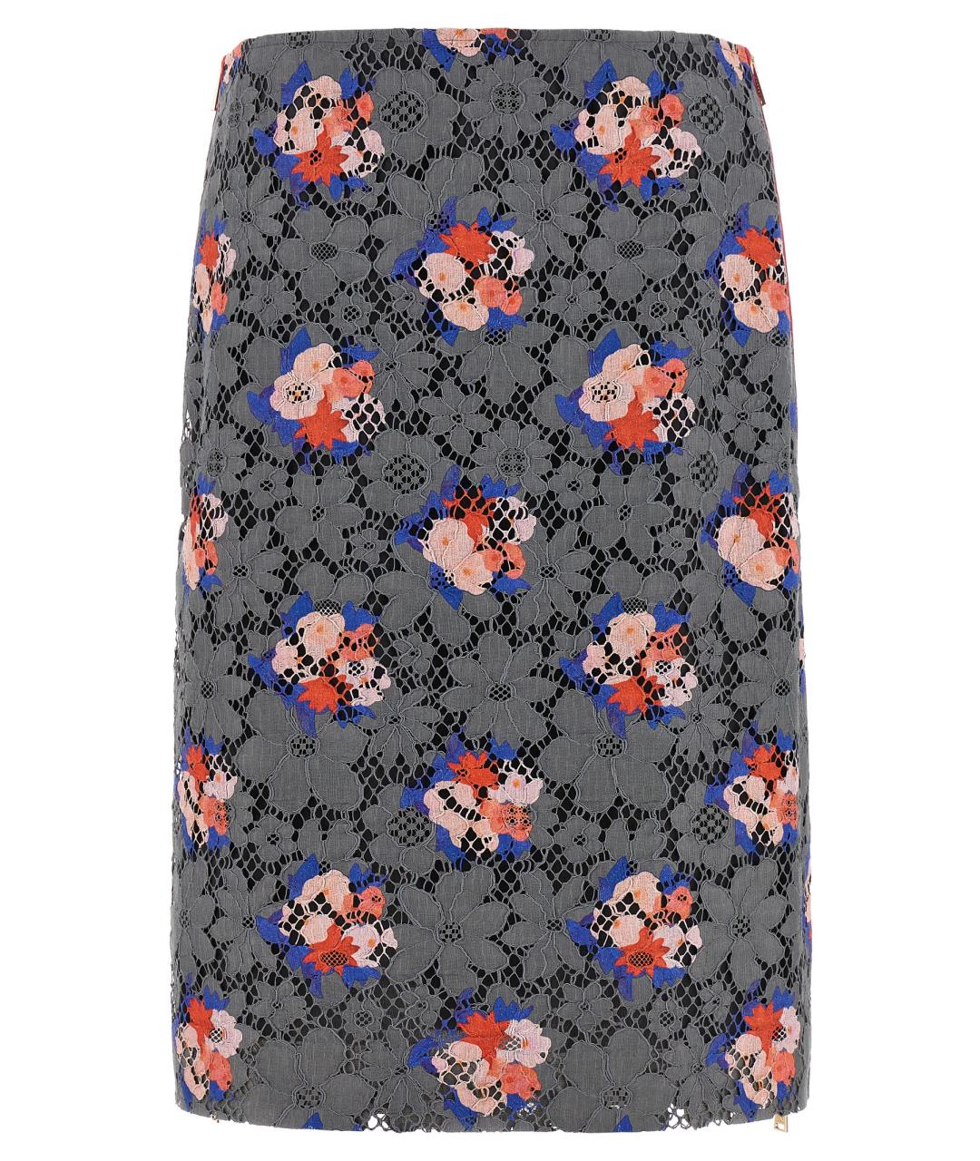 FENDI Мульти хлопковая юбка миди, фото 1