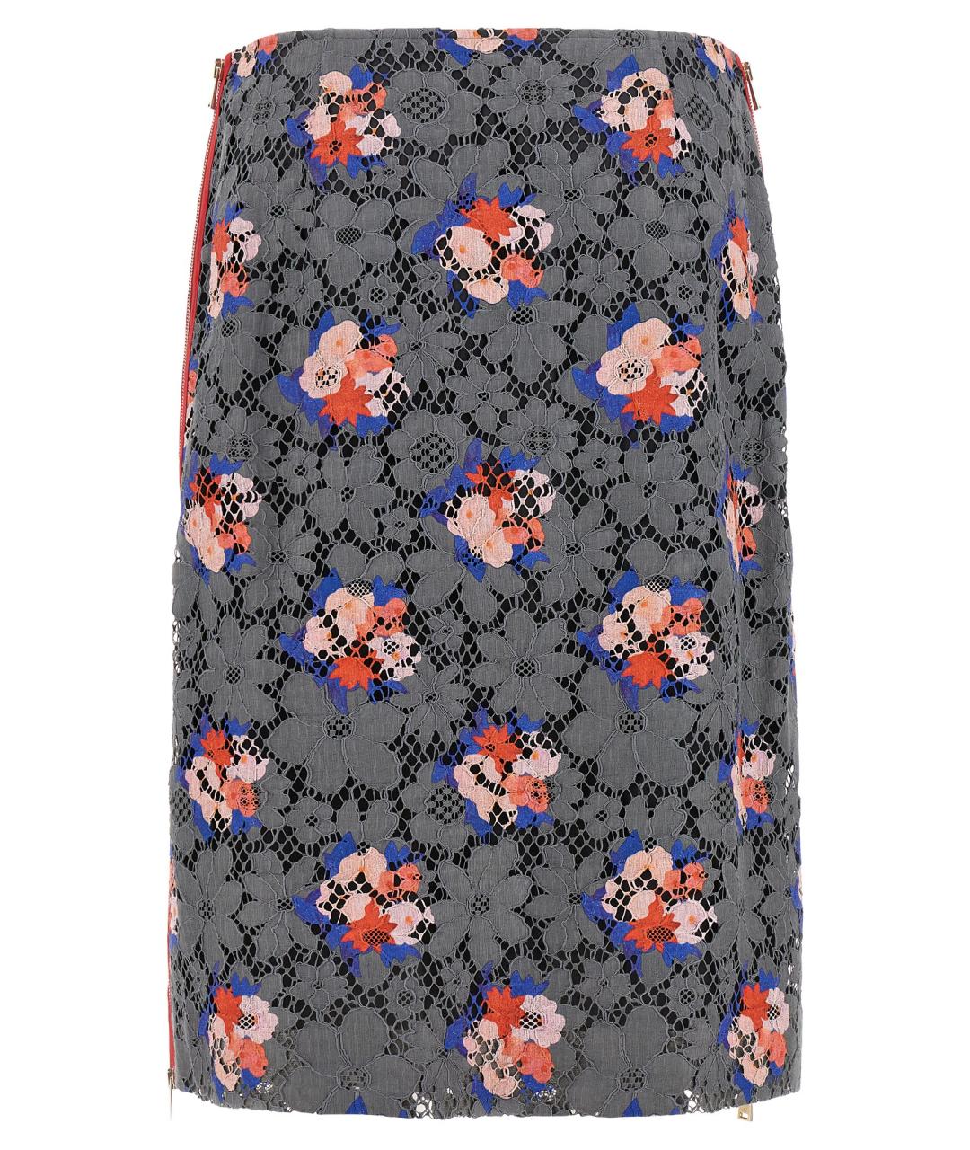 FENDI Мульти хлопковая юбка миди, фото 2