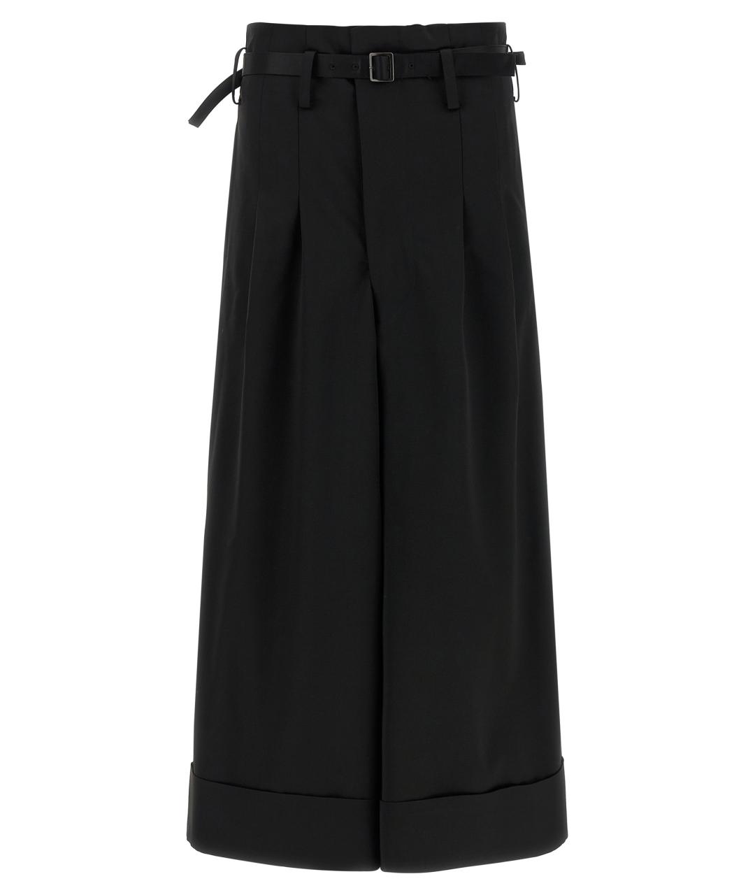 JUNYA WATANABE Черные шерстяные прямые брюки, фото 1