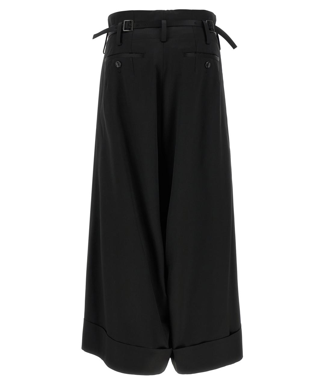 JUNYA WATANABE Черные шерстяные прямые брюки, фото 2