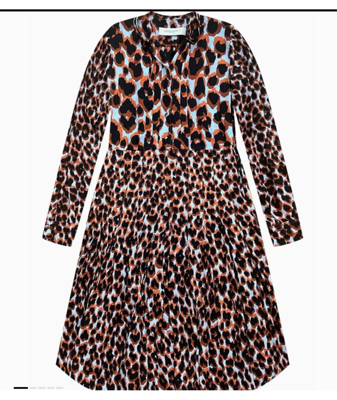 GOLDEN GOOSE DELUXE BRAND Мульти шелковое повседневное платье, фото 5