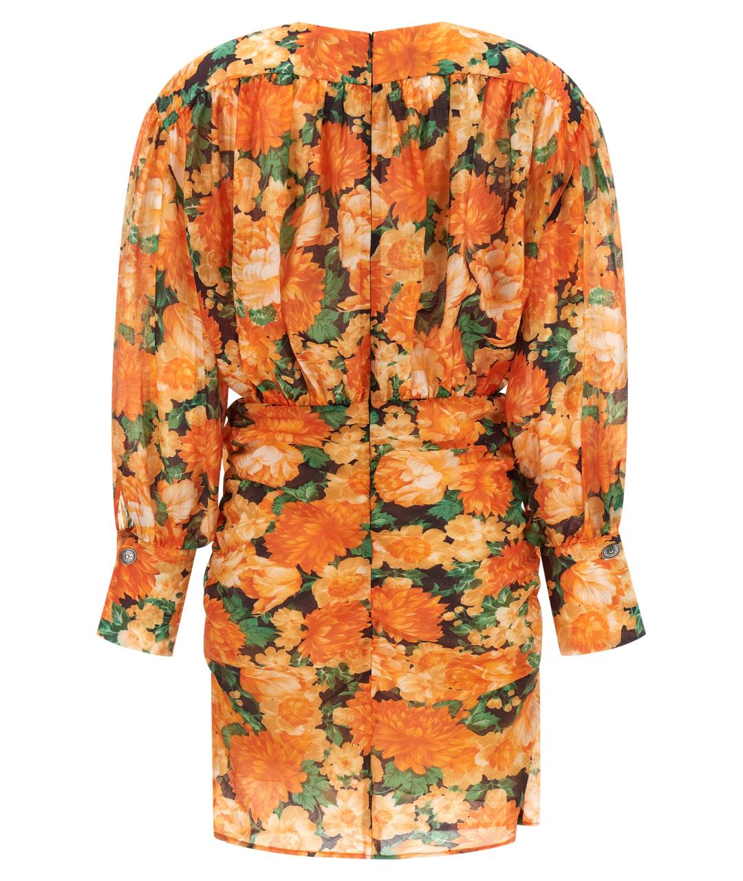 PINKO Оранжевое коктейльное платье, фото 2