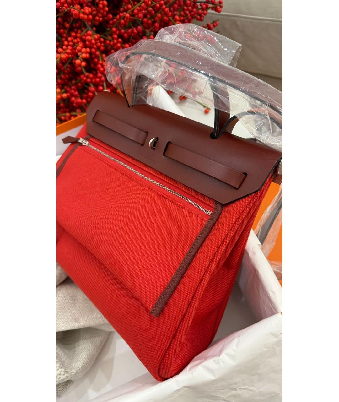 HERMES Красная сумка через плечо, фото 2