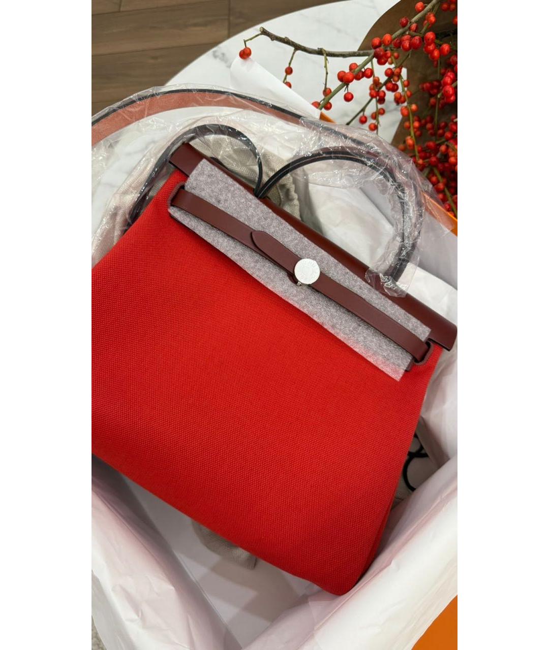 HERMES Красная сумка через плечо, фото 3