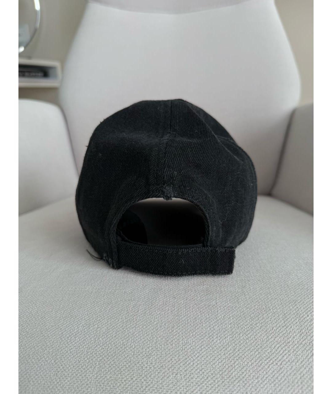 MIU MIU Черная хлопковая кепка, фото 3