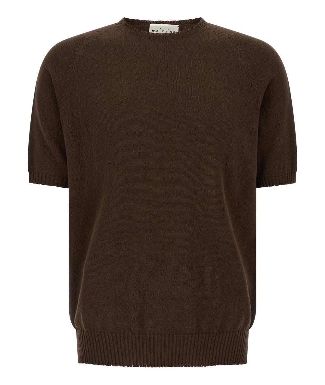 MA'RY'YA Коричневый хлопковый джемпер / свитер, фото 1