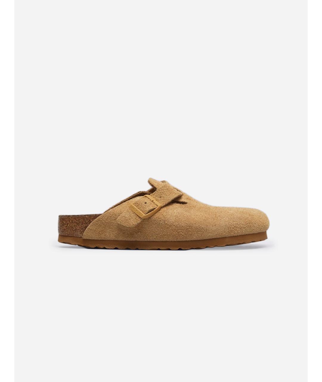 BIRKENSTOCK Горчичные замшевые сандалии, фото 3