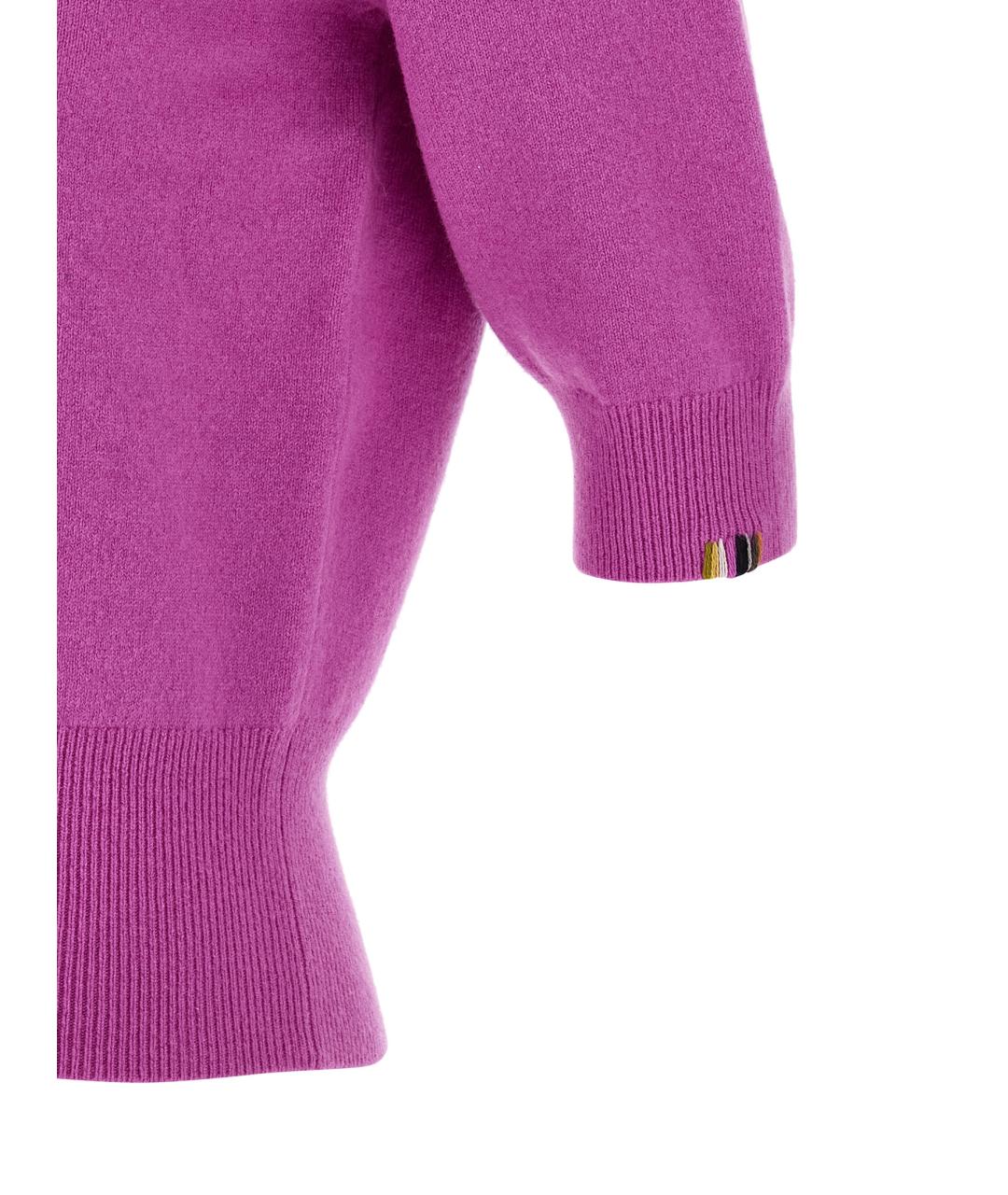 EXTREME CASHMERE Фуксия кашемировый джемпер / свитер, фото 4