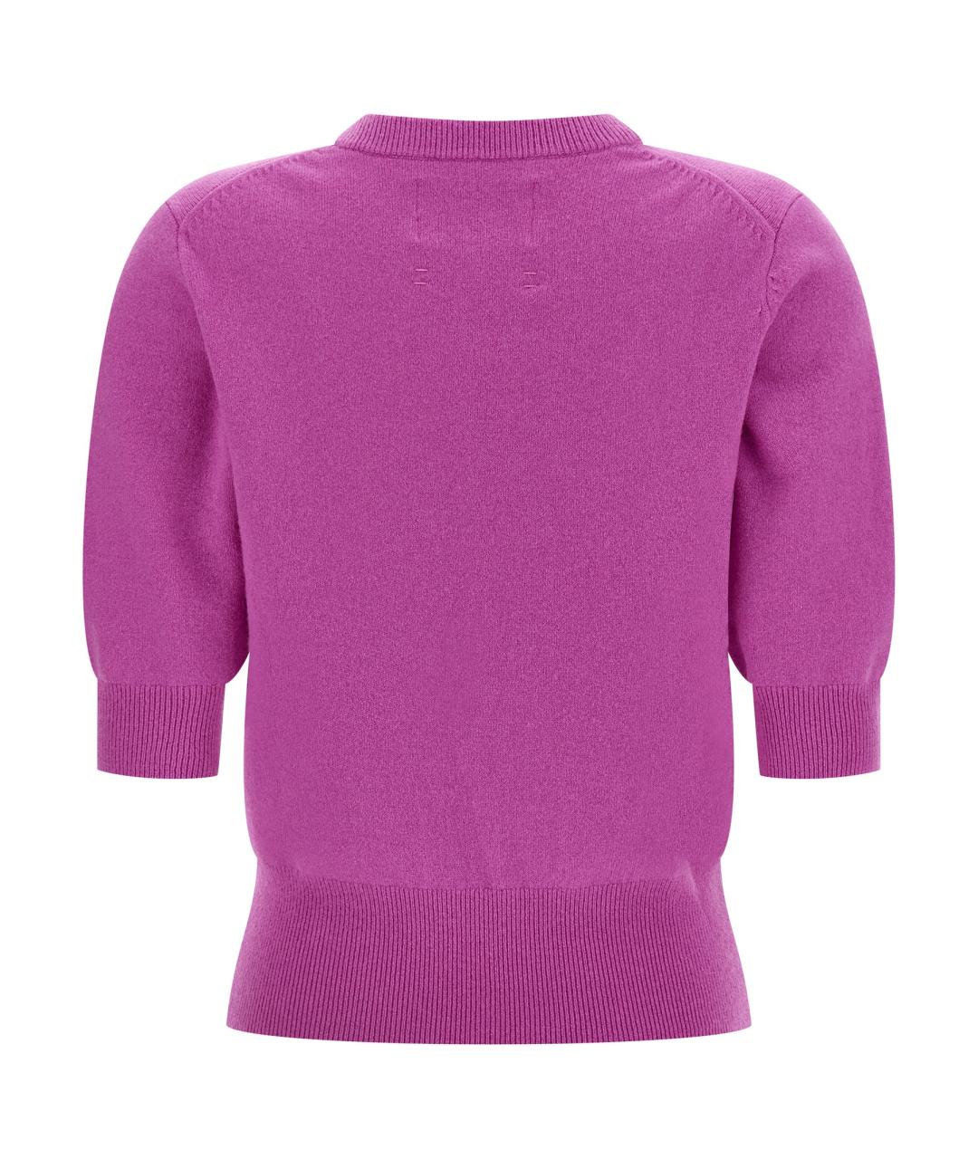 EXTREME CASHMERE Фуксия кашемировый джемпер / свитер, фото 2