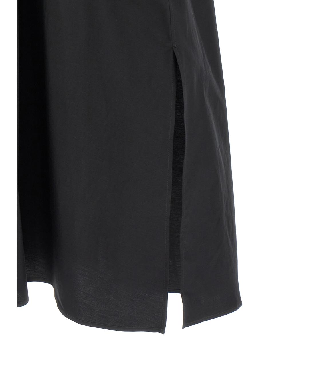 LEMAIRE Черное хлопковое повседневное платье, фото 4