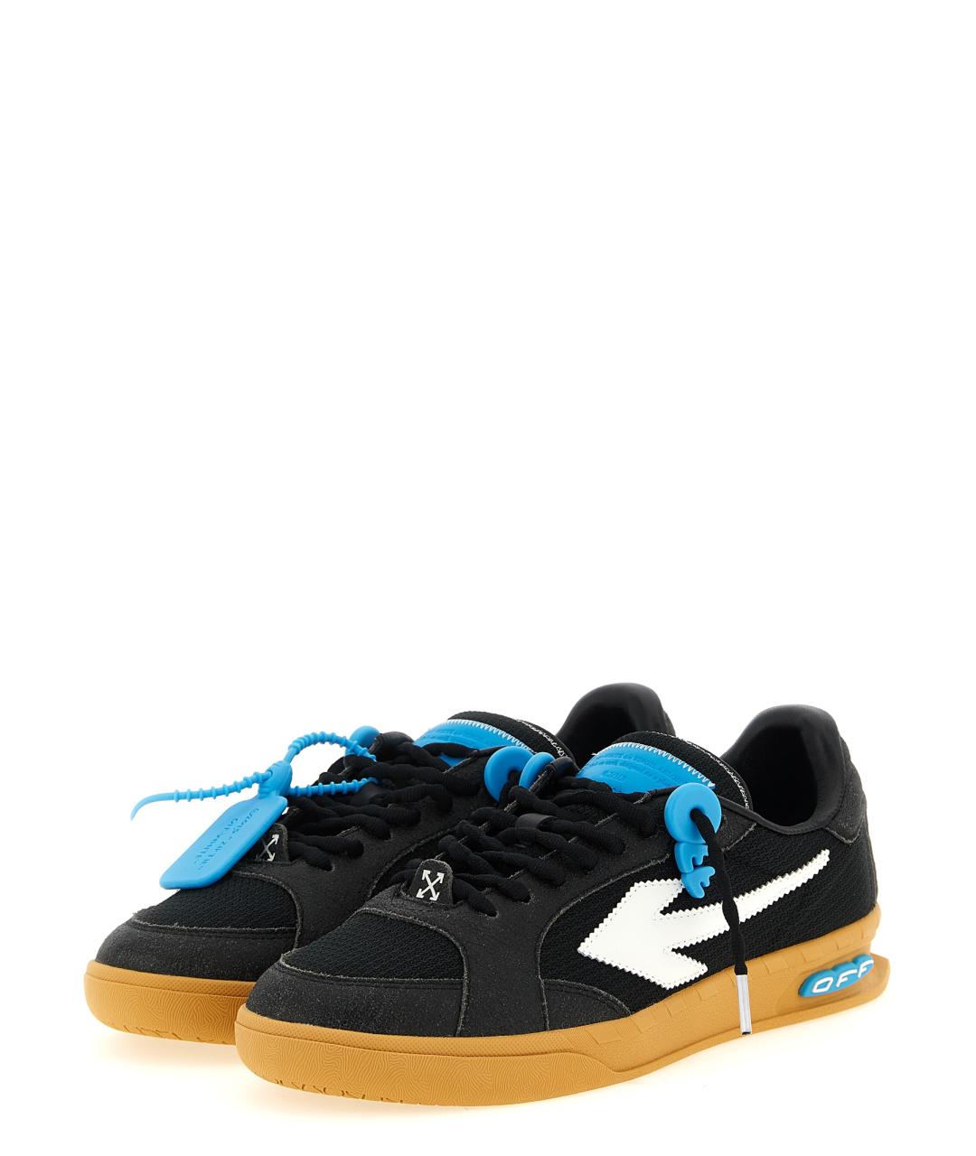 OFF-WHITE Черные синтетические низкие кроссовки / кеды, фото 2