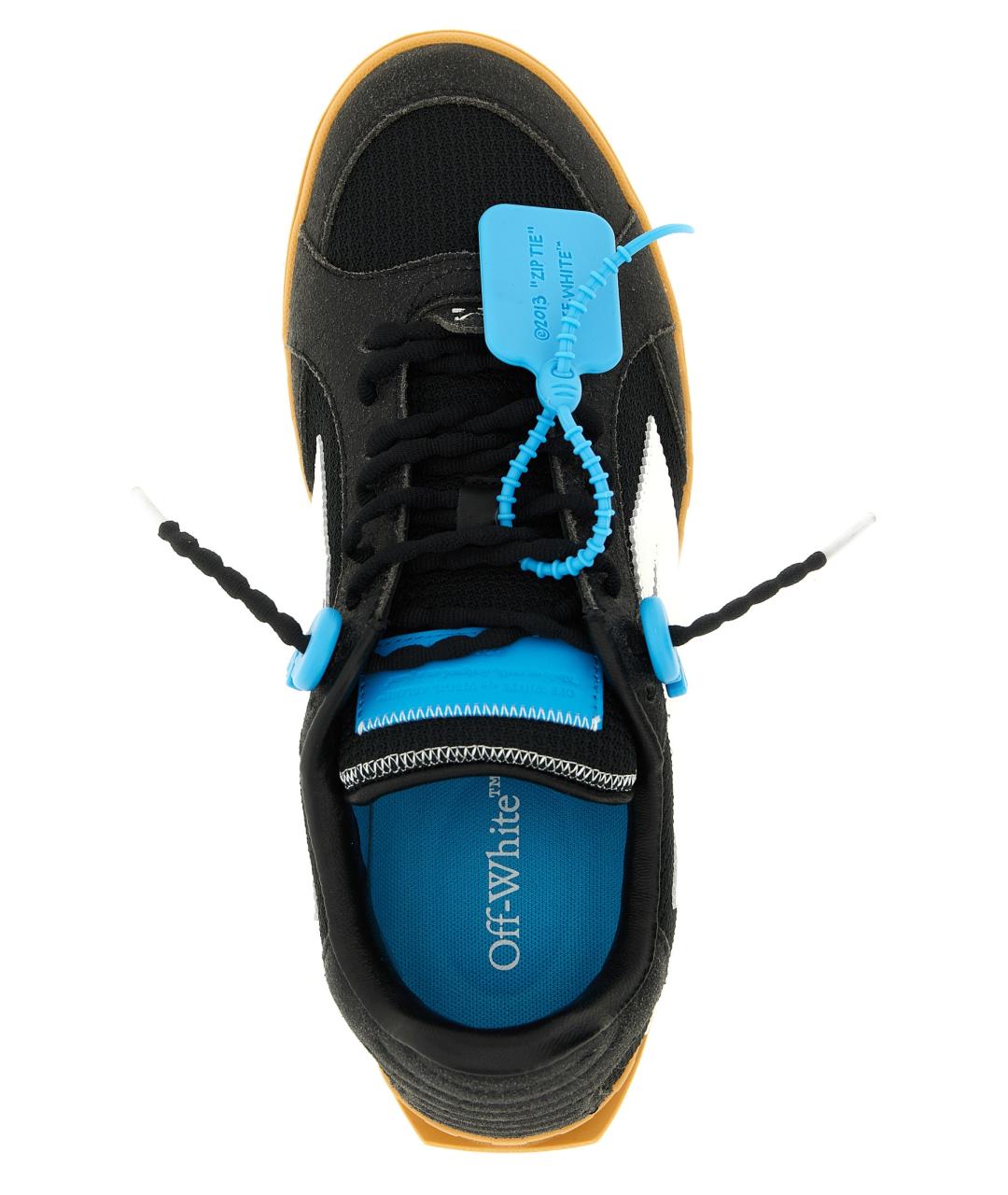 OFF-WHITE Черные синтетические низкие кроссовки / кеды, фото 5