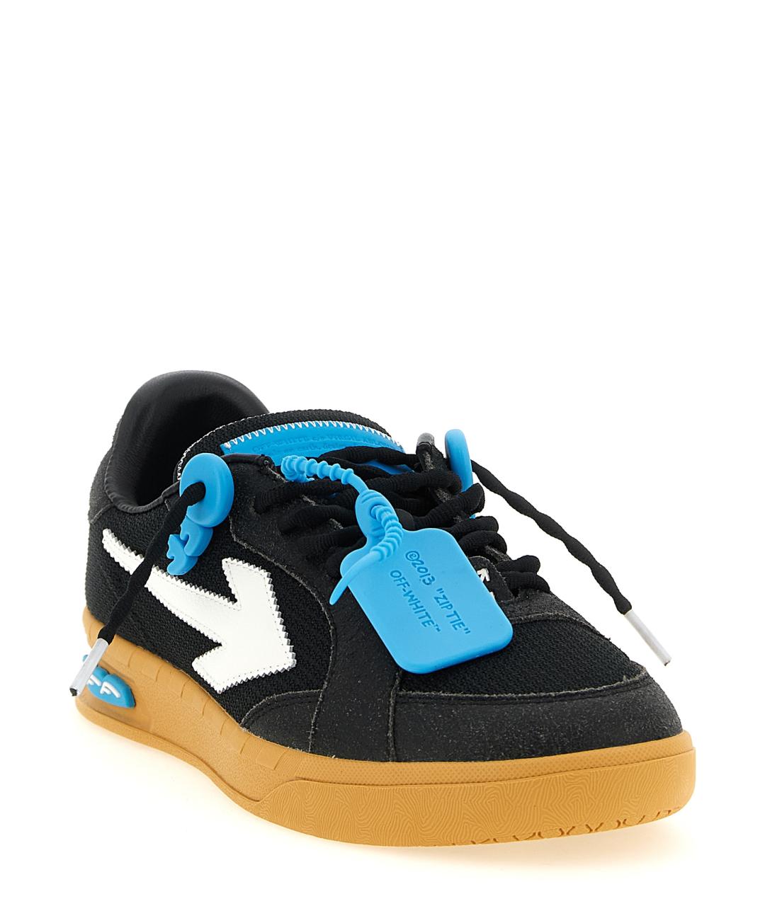 OFF-WHITE Черные синтетические низкие кроссовки / кеды, фото 3