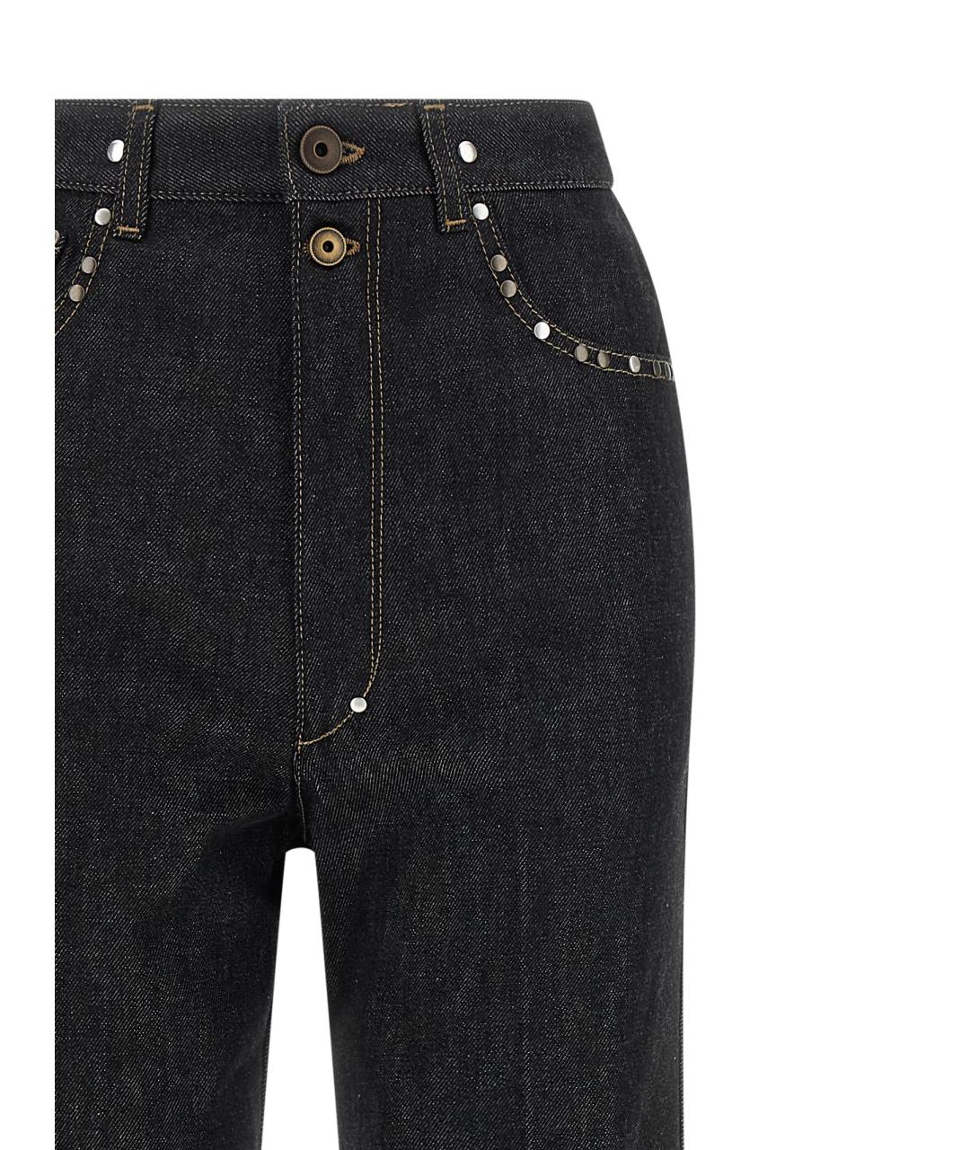 LEMAIRE Черные хлопковые прямые джинсы, фото 3