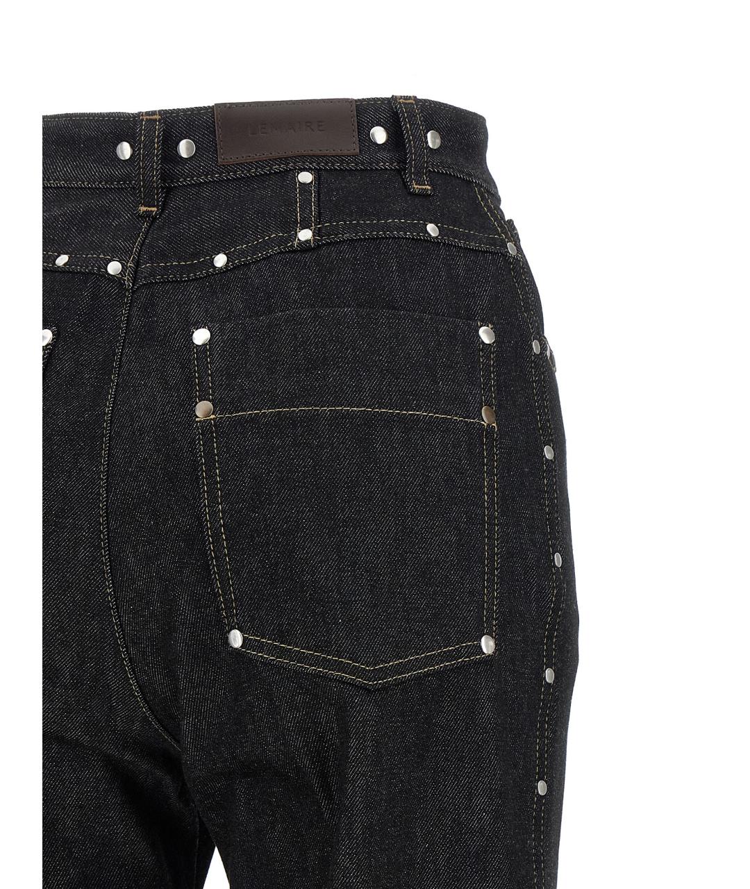 LEMAIRE Черные хлопковые прямые джинсы, фото 4