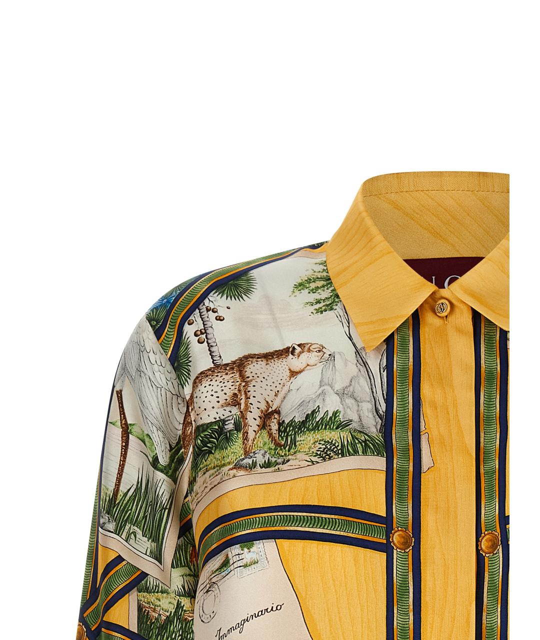 GUCCI Мульти шелковая рубашка, фото 3