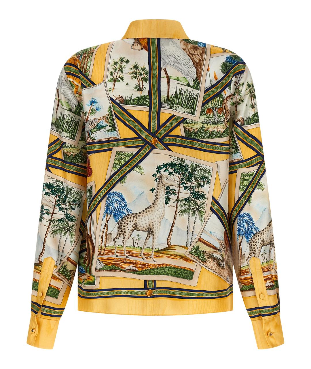 GUCCI Мульти шелковая рубашка, фото 2