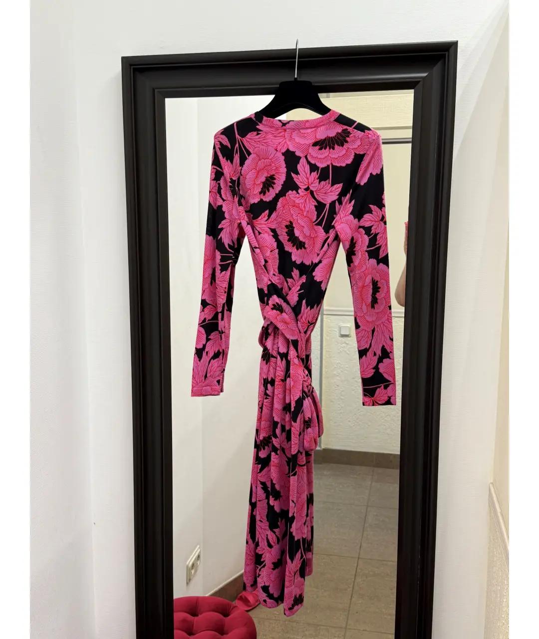 DIANE VON FURSTENBERG Мульти шерстяное повседневное платье, фото 4