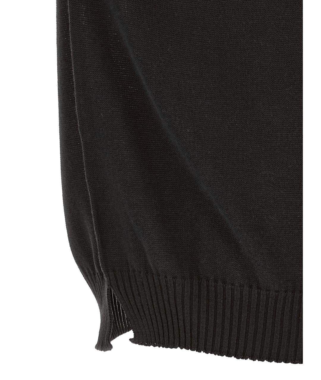 MA'RY'YA Черный хлопковый джемпер / свитер, фото 4