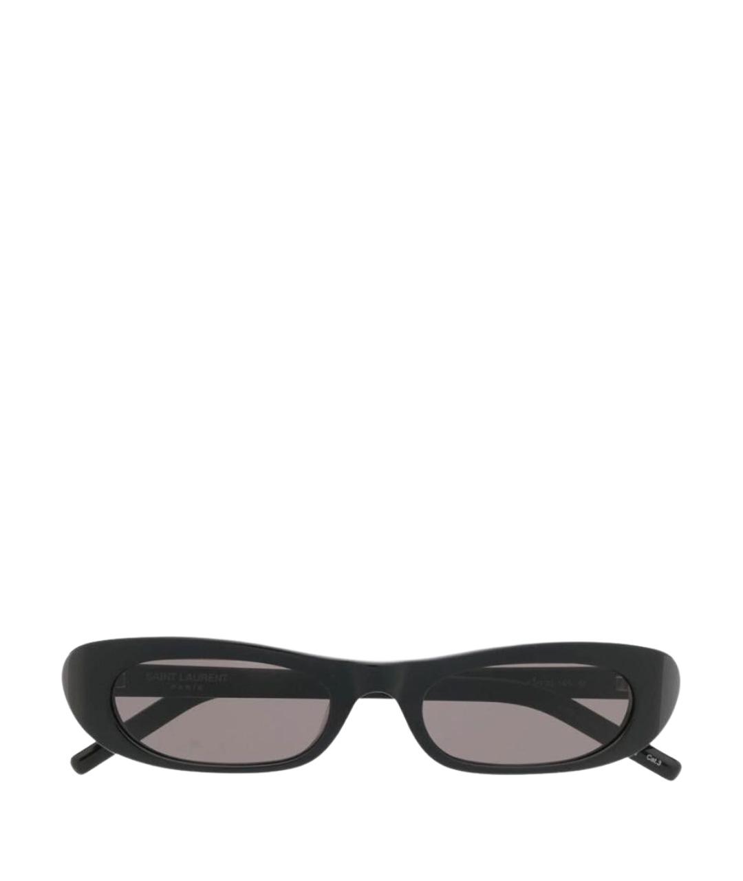 SAINT LAURENT Черные пластиковые солнцезащитные очки, фото 1
