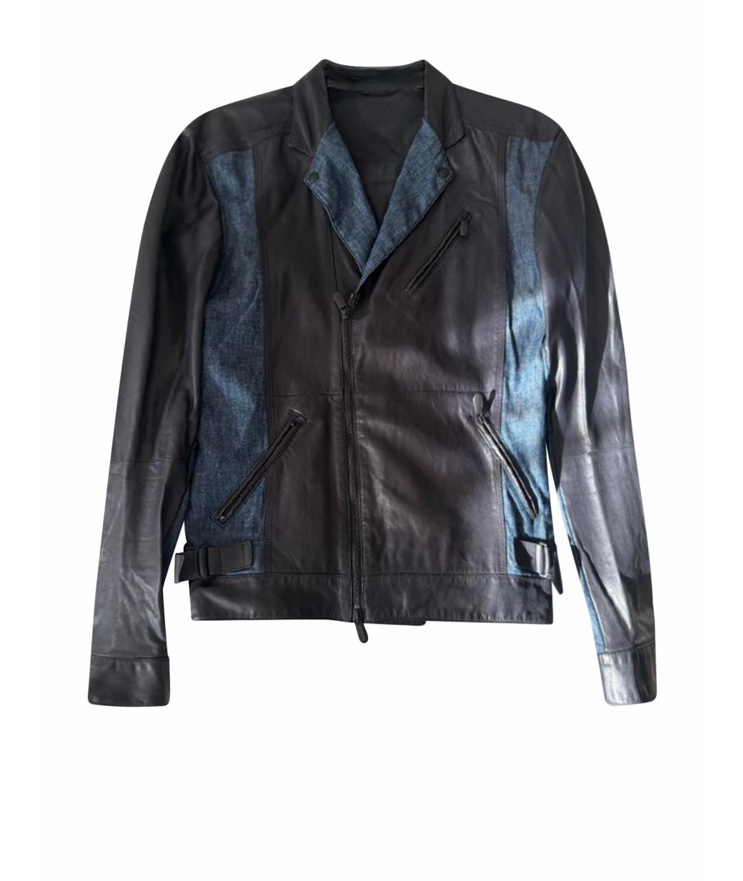 BOTTEGA VENETA Черная кожаная куртка, фото 1