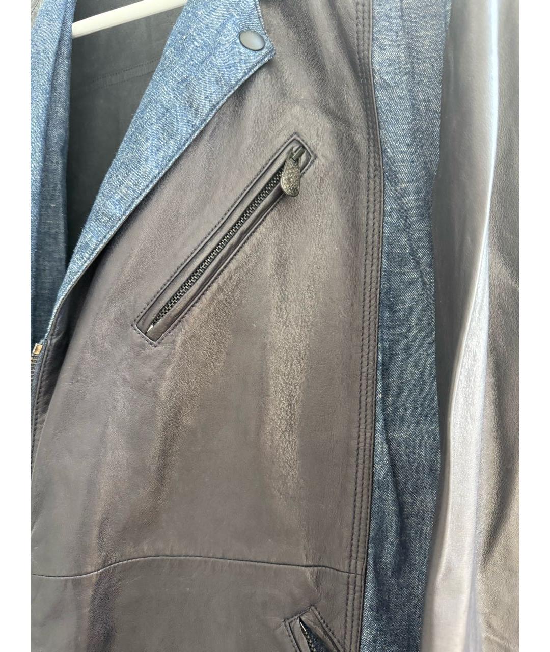 BOTTEGA VENETA Черная кожаная куртка, фото 2