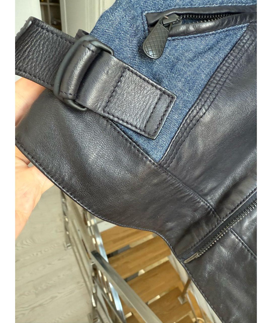 BOTTEGA VENETA Черная кожаная куртка, фото 3