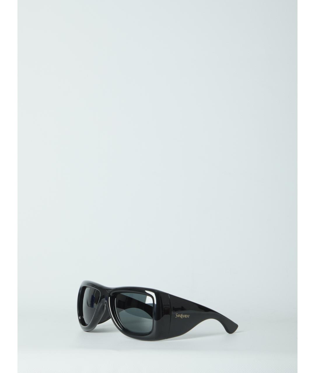 SAINT LAURENT Черные пластиковые солнцезащитные очки, фото 3