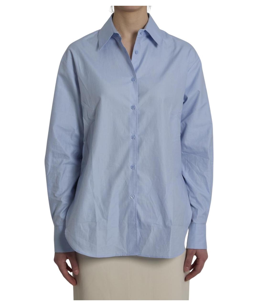 THE FRANKIE SHOP Голубая хлопковая рубашка, фото 1