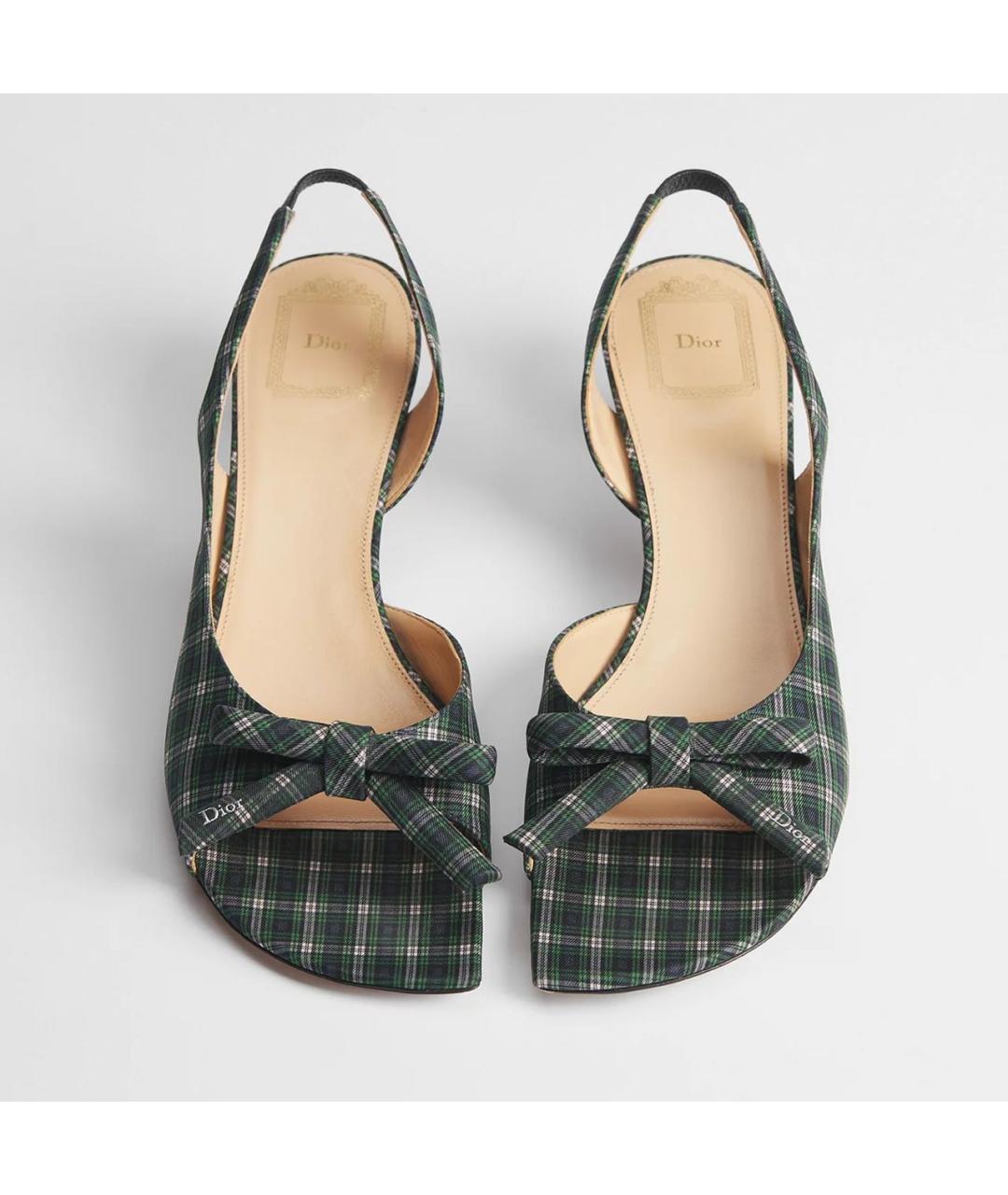 CHRISTIAN DIOR Зеленые босоножки, фото 3
