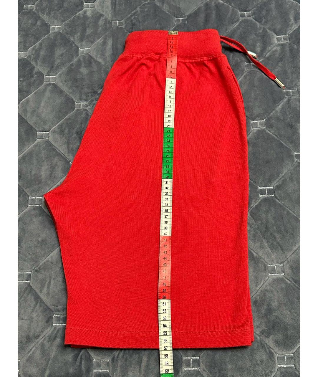 KITON Красные хлопковые шорты, фото 8