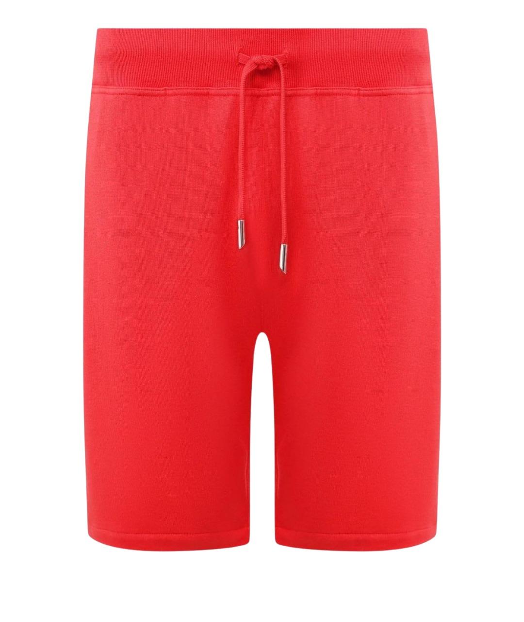 KITON Красные хлопковые шорты, фото 1
