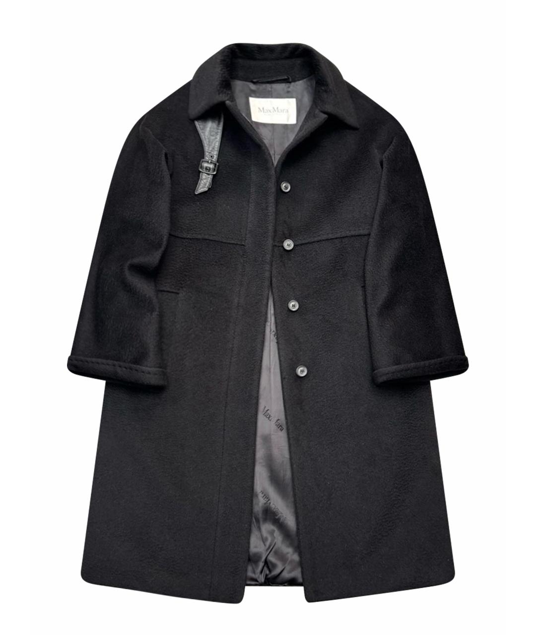 MAX MARA Черное шерстяное пальто, фото 1