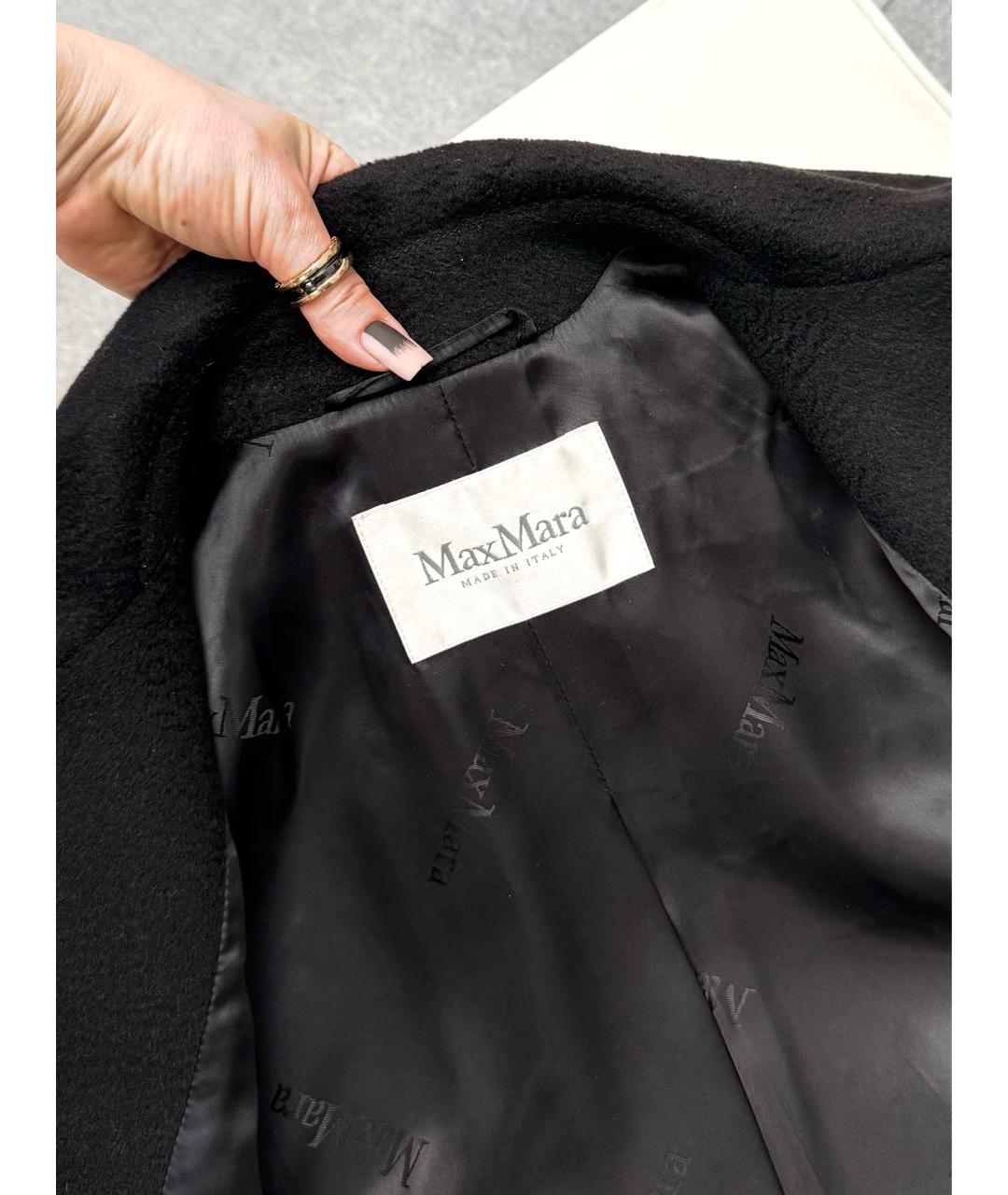 MAX MARA Черное шерстяное пальто, фото 3