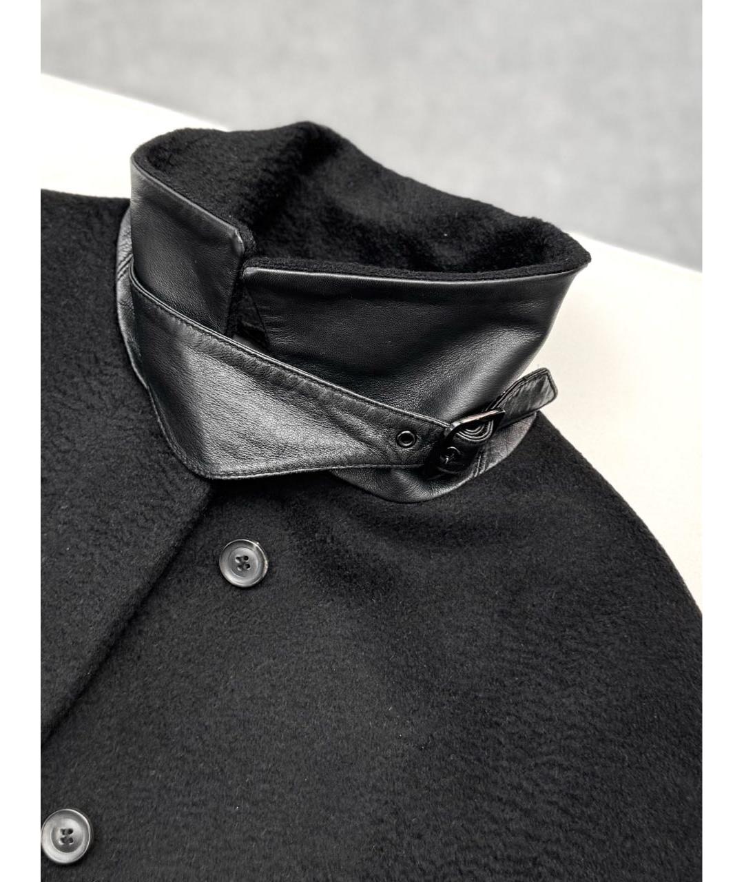 MAX MARA Черное шерстяное пальто, фото 5