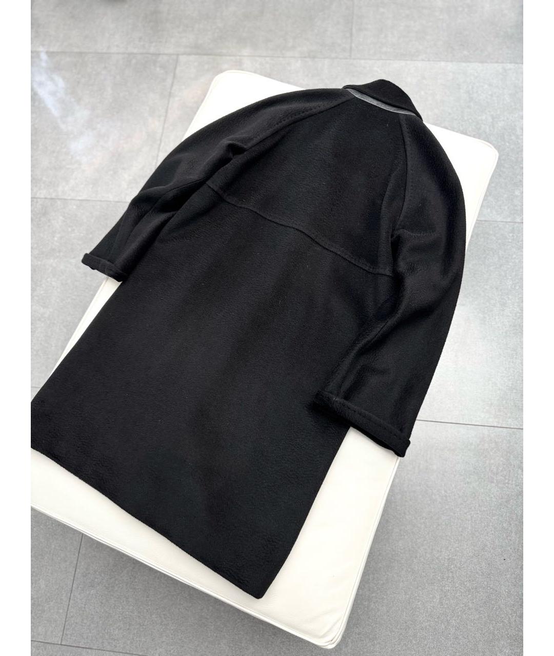 MAX MARA Черное шерстяное пальто, фото 2