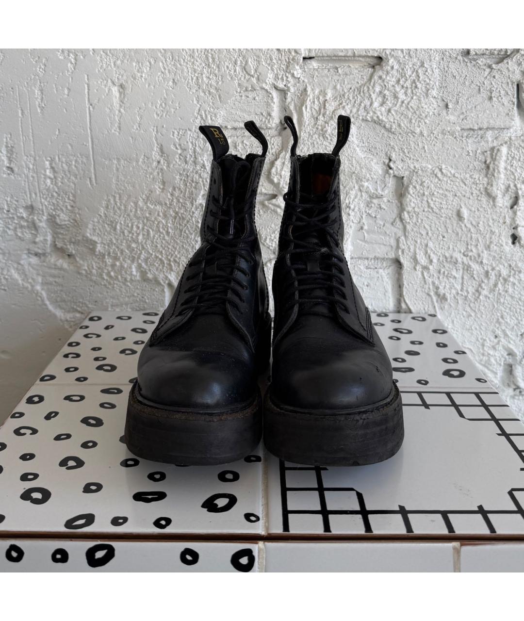 R13 Черные кожаные ботинки, фото 2